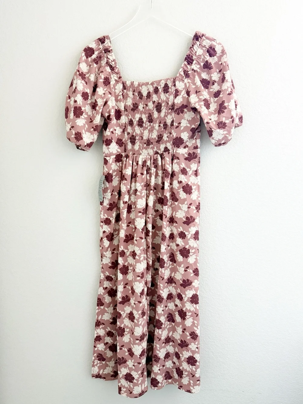 Lush Rose Pink Floral Midi Dress - Picture 3 of 7